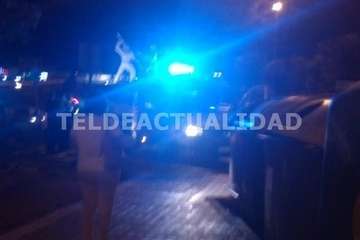 Atropello de un joven motorista en la rotonda de El Calero (Telde)/TA,